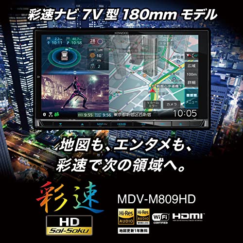 KENWOOD MDV-M809HD カーナビ 本体と配線一式　動作確認済み KENWOOD MDV-M809HD カーナビ 本体と配線一式動作確認済み